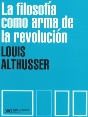 cover image of La filosofía como arma de la revolución
